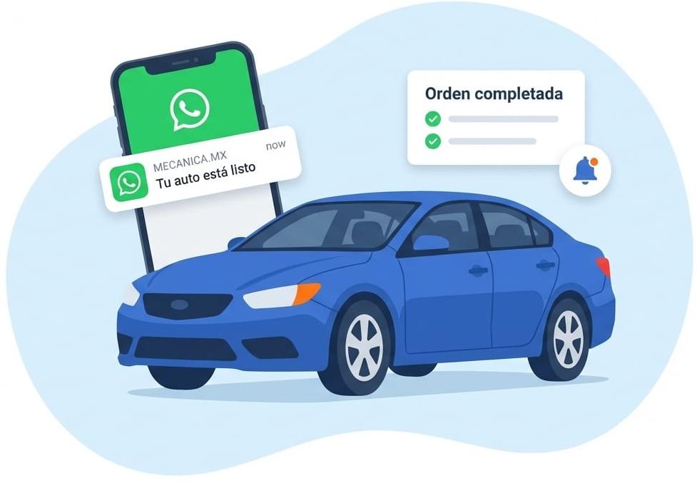 Mecanica.mx - Software para talleres mecánicos con WhatsApp y notificaciones