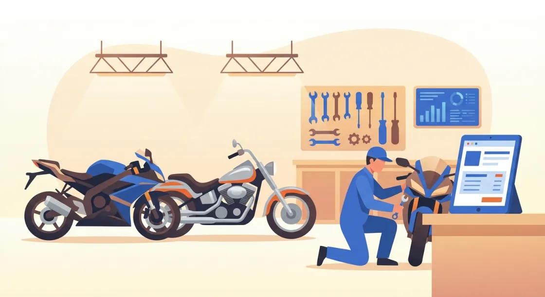 Screenshot de Taller de Motos en Mecánica MX — software para talleres mecánicos